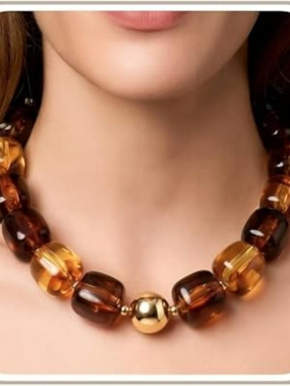 New Chunky Necklace Trendy Colorful Lg Square Acrylic Resin Beads Statement